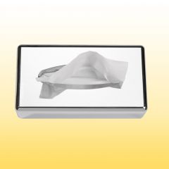 Spender f�r Kosmetikt�cher - chrom